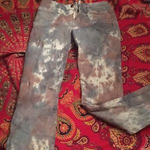 Tie dye denim